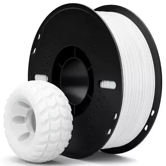 Elegoo Filamento TPU 95A Branco Premium - 1Kg