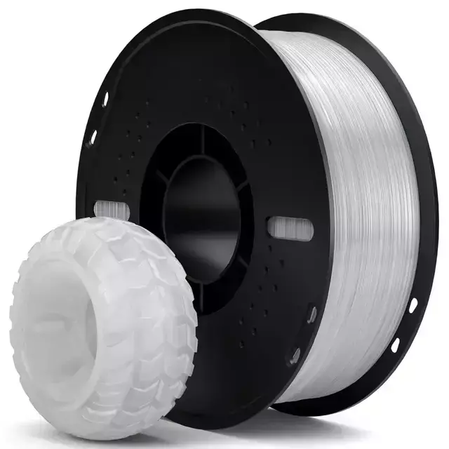 Elegoo Filamento TPU 95A Natural Translúcido Premium - 1Kg