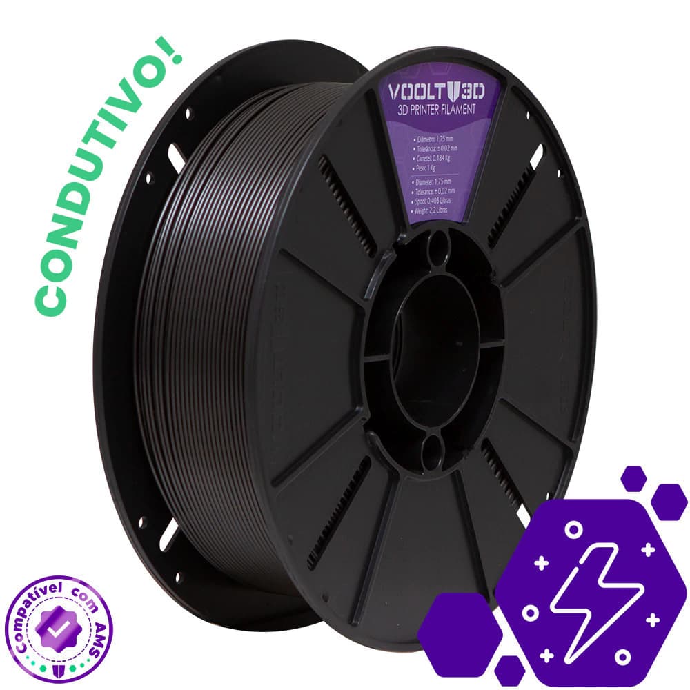Filamento PLA com Grafeno Condutivo - 250g